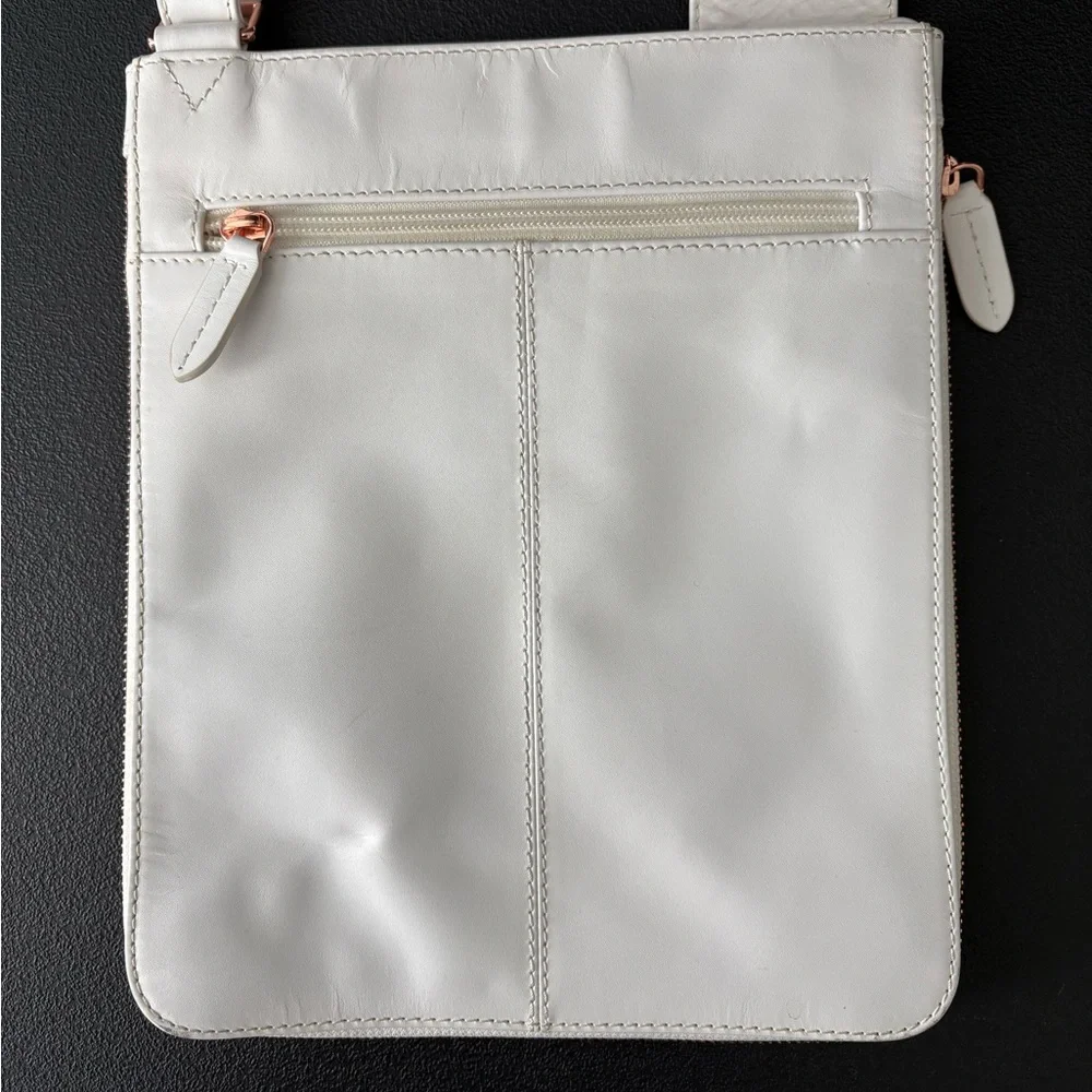 Radley London Leather Crossbody Purse White - Picture 3 of 7